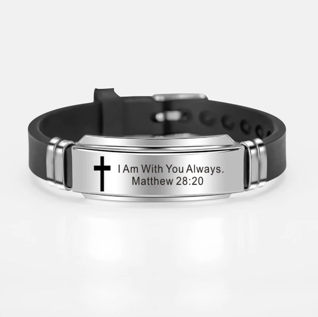 Christian Bible Verse Stainless Steel Bracelets