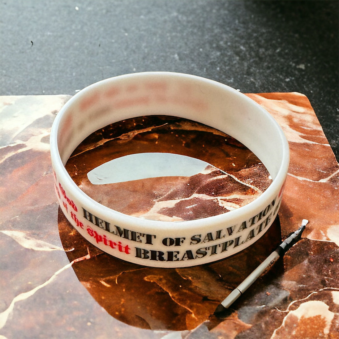 The Armor of God Silicone Wristband Bracelets Ephesians 6: 10-18