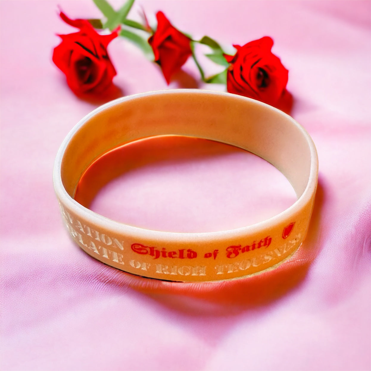 The Armor of God Silicone Wristband Bracelets Ephesians 6: 10-18
