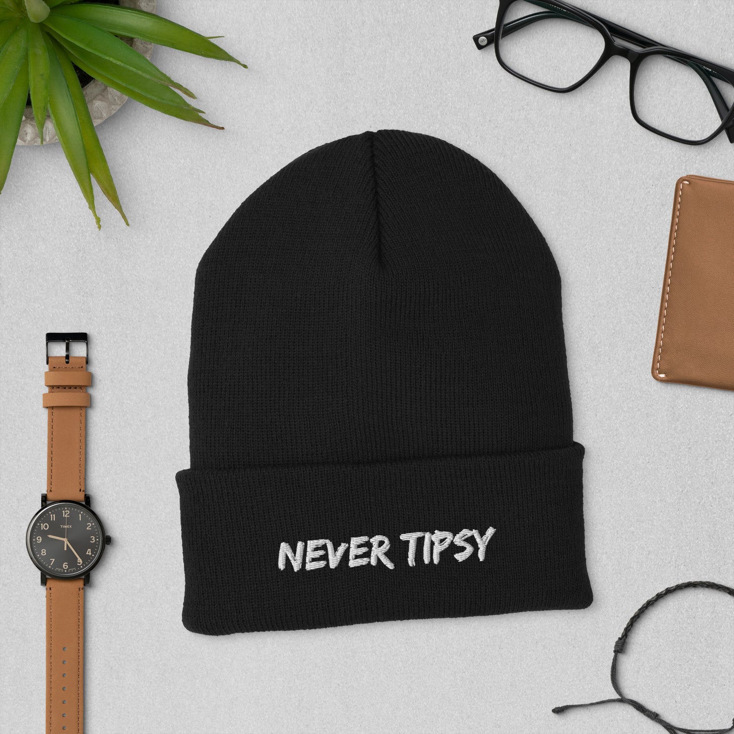 Never Tipsy Cuffed Beanie